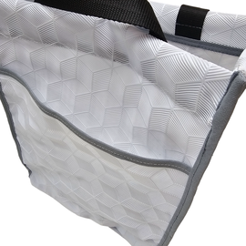 BOLSO MATERO - GEOMÉTRICO BLANCO